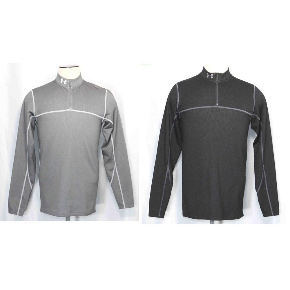 2 - Under Armour Coldgear Fitted 1/4 Zip Pullover Mens Size Medium  EXCELLENT